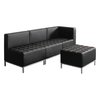 Alera Sofa, 21-1/2" x 17-1/2", Upholstery Color: Black QB8216
